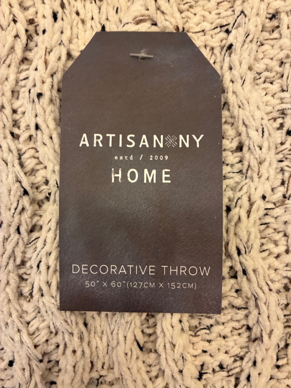NWT Artisan NY Home knit throw